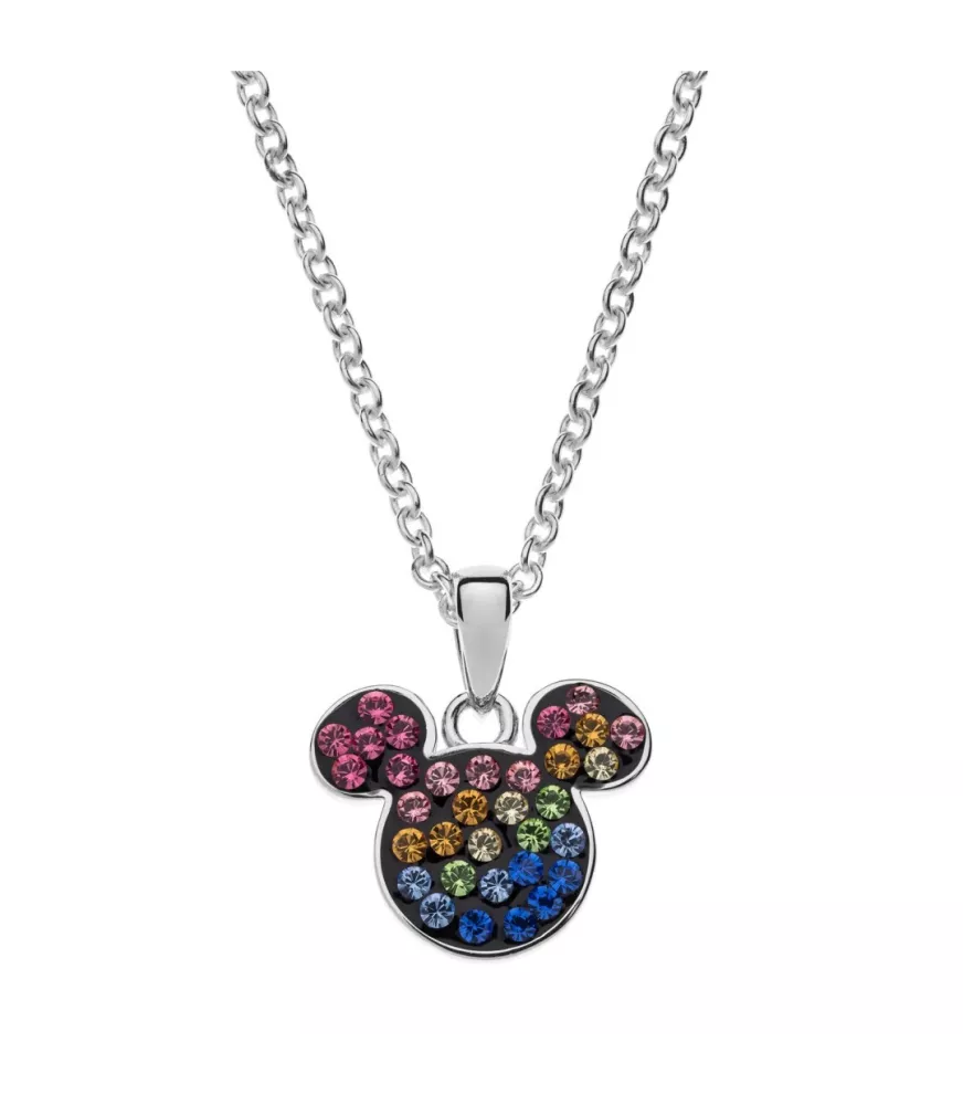 Colgante Disney Mickey Mouse colores, en plata 925 milésimas.