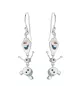 Pendientes Disney Frozen Olaf, en plata 925 milésimas.