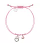Pulsera Disney Princess corazón corona en plata 925 milésimas.