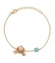 Pulsera Disney Princess Calabaza, en plata 925 milésimas chapada en oro