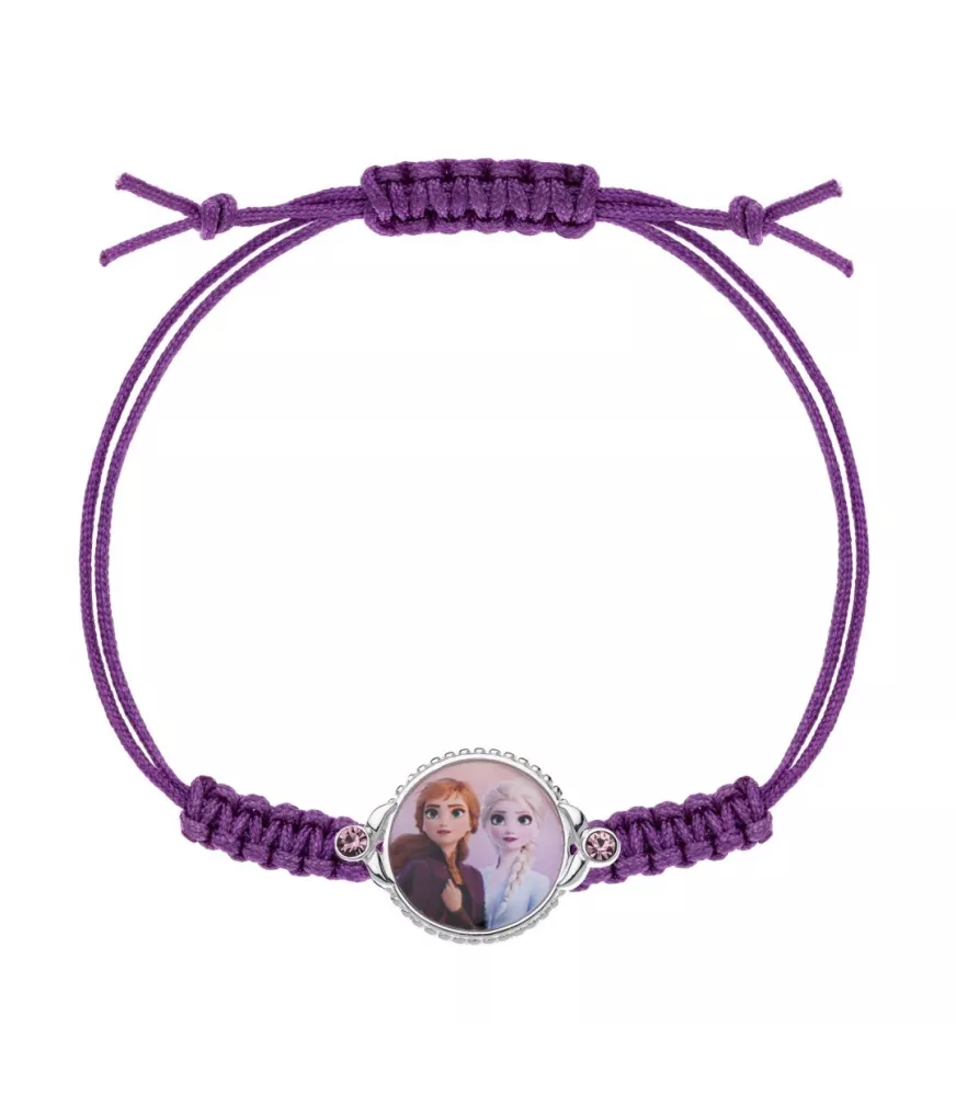 Pulsera Disney Frozen Anna y Elsa, en plata 925 milésimas.