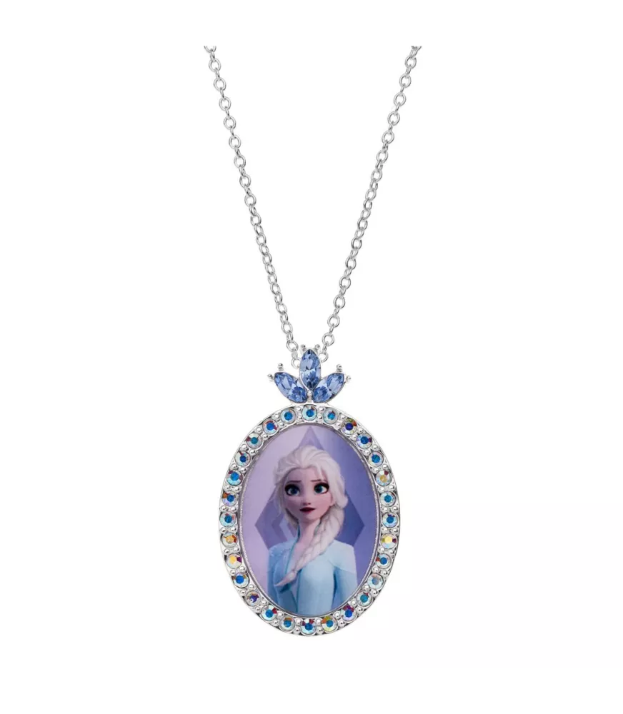 Colgante Disney Frozen Elsa, en plata 925 milésimas.