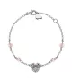 Pulsera Disney Mickey Mouse Minnie piedras, en plata 925 milésimas.
