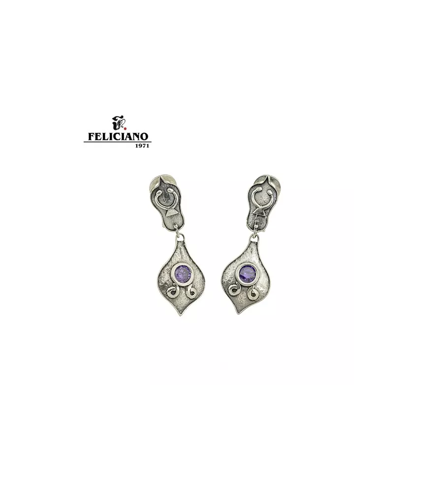 Pendientes de plata y piedra