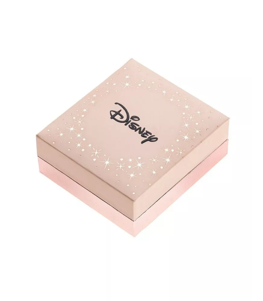 Pendientes Disney Princess rosa, en plata 925 milésimas.