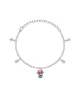 Pulsera Disney Mickey Mouse Silueta Minnie, en plata 925 milésimas.