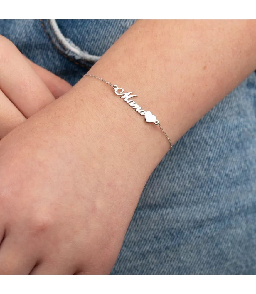 Pulsera Lotus Silver Mama, corazón. LP3234-2/1