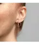 Pendientes de Aro Pandora Con Un Recubrimiento En Oro Rosa De 14k Corazón Asimétrico