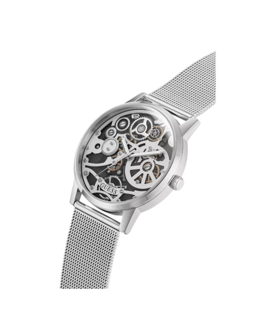 Cuarzo ,analógico y 3 agujas . Con correa de acero.