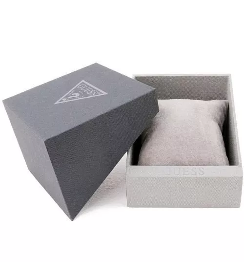 Cuarzo, analógico, 3 agujas y brazalete en acero dorado.