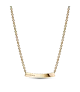 Collar con un recubrimiento en oro de 14k Fila en Pavé 