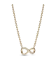 Collar con un recubrimiento en oro de 14k Infinito Brillante