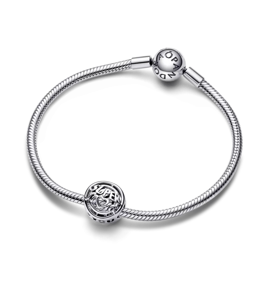 Charm en plata de ley Súper Mamá en Filigrana
