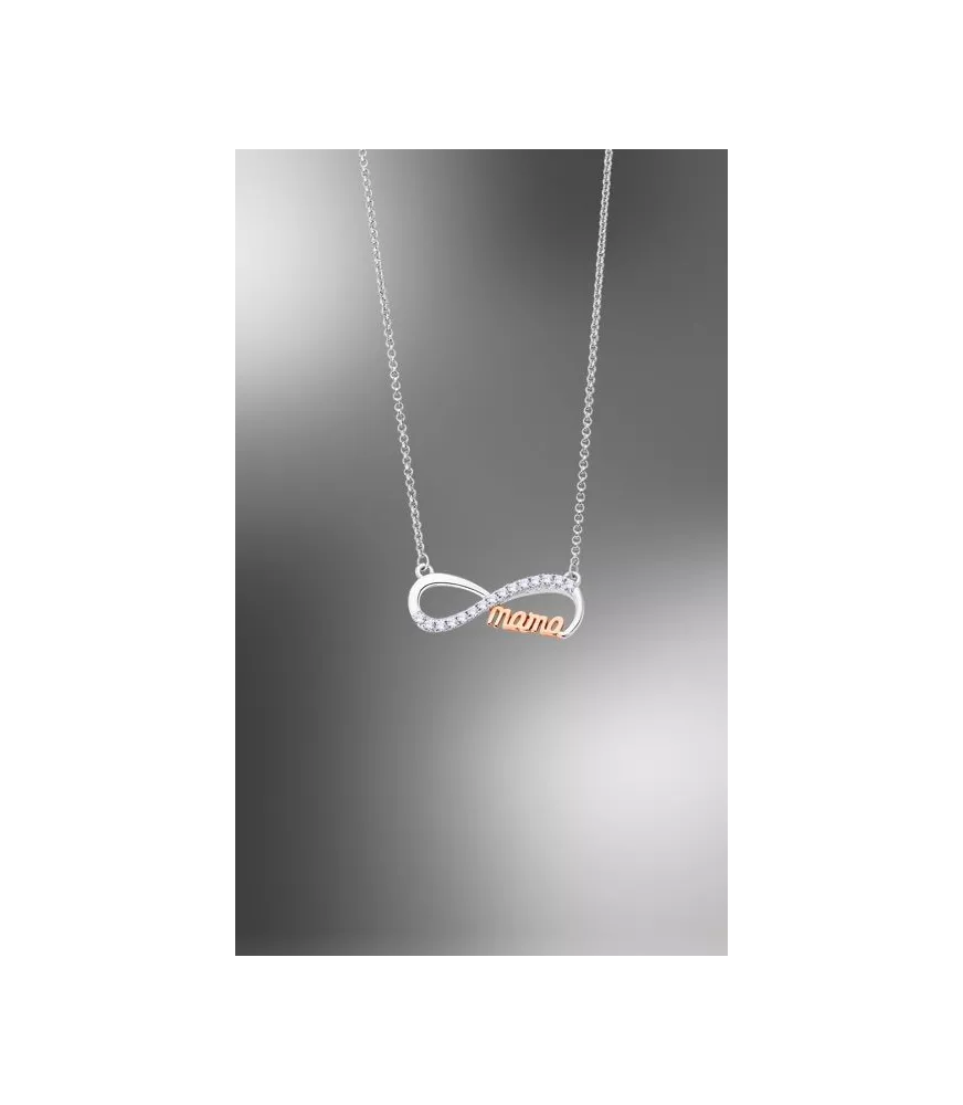 Collar Lotus Silver Infinito Mother's Love para mujer en plata.