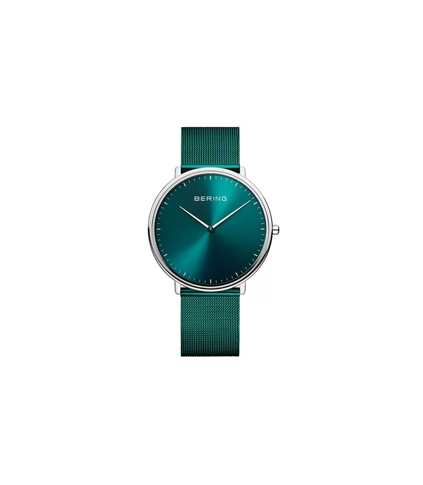 Reloj Bering Unisex Classic en acero esfera verde 15739-808