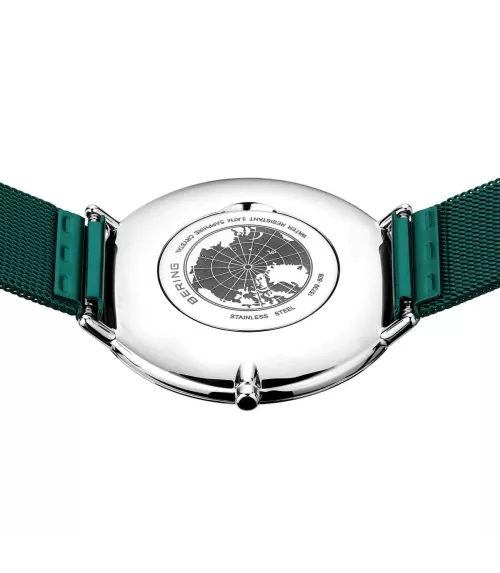Reloj Bering Unisex Classic en acero esfera verde 15739-808