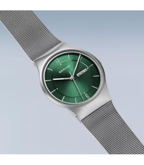 Reloj minimalista unisex esfera verde 11938-008DD