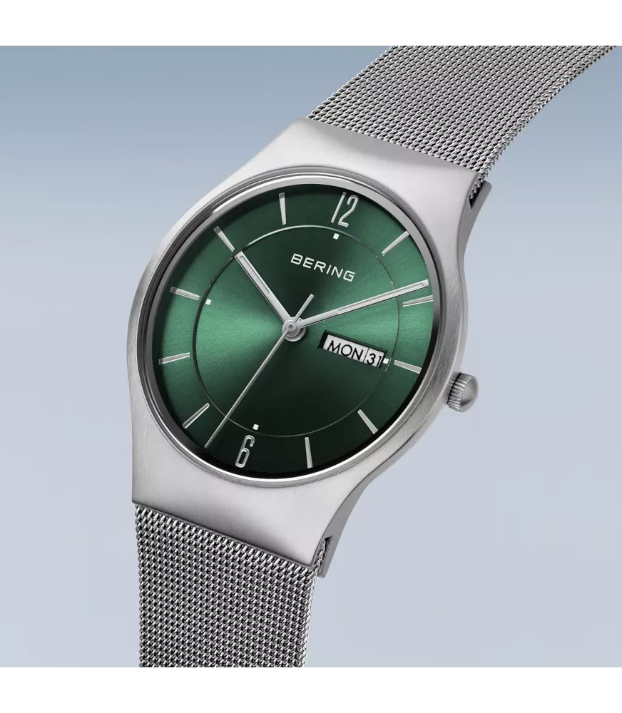 Reloj minimalista unisex esfera verde 11938-008DD