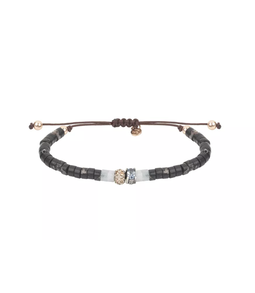 Pulsera Sunfield en plata con jaspe.