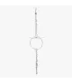 Pulsera Orígenes Slim CXC, en metal bañado en plata.