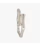 Pulsera Bambú CXC, en metal bañado en plata.