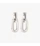 Pendientes CXC Atenas, en metal bañado en plata