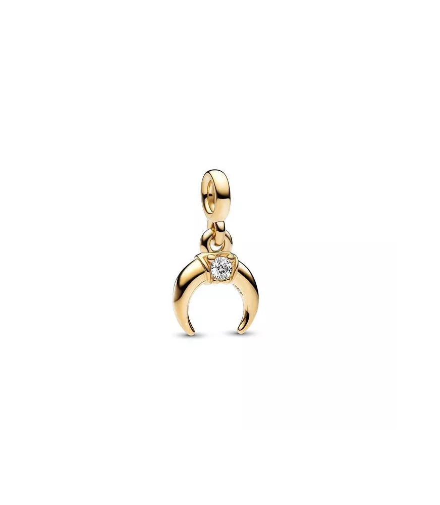Mini Colgante Pandora ME  con un recubrimiento en oro de 14k Luna Creciente