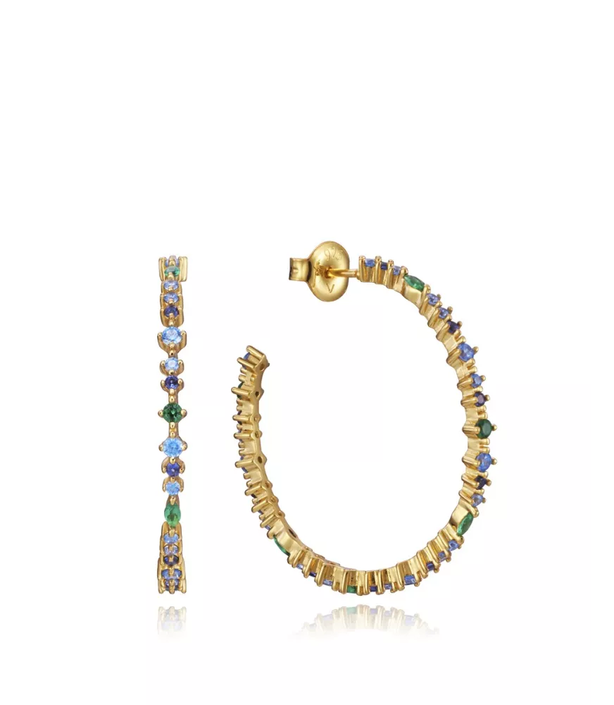 Pendientes viceroy en plata de 925 milesimas con baño de oro amarillo