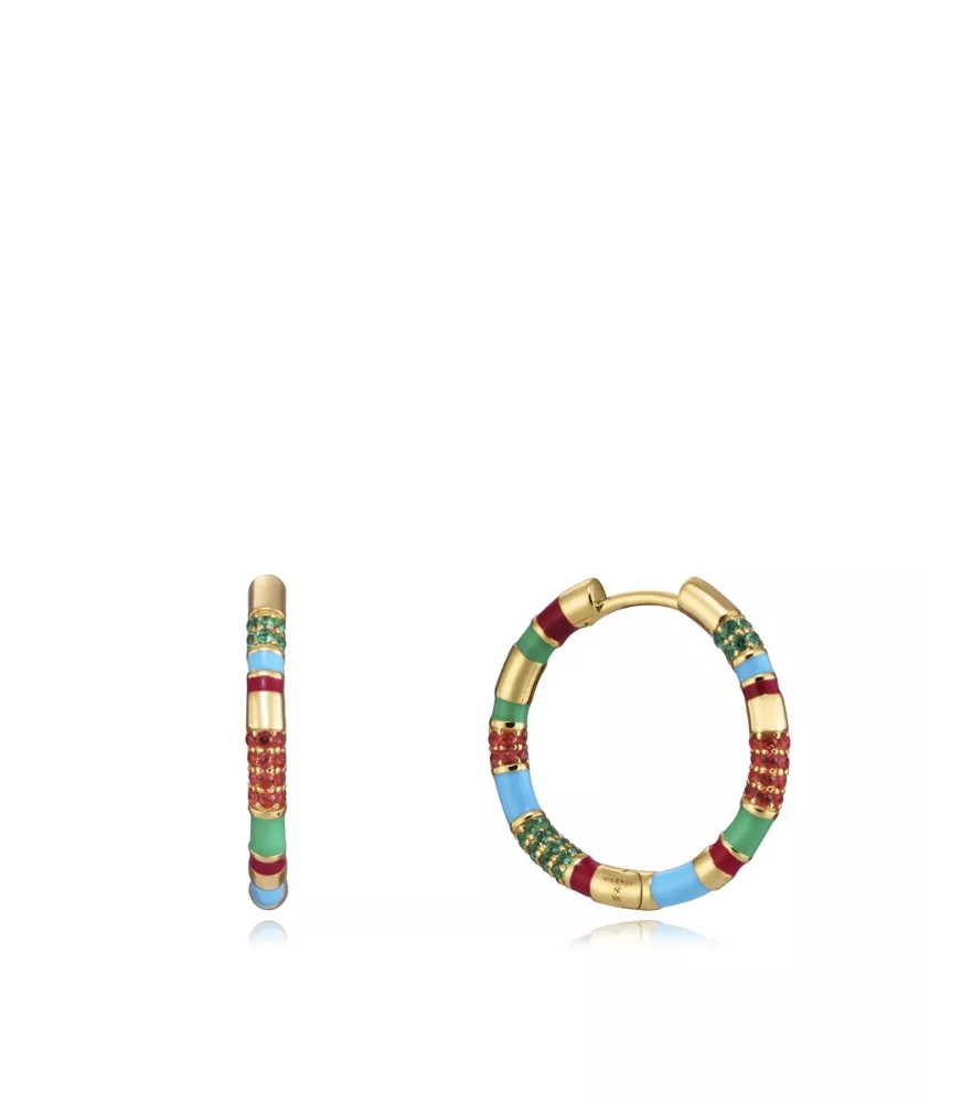 Pendientes viceroy en plata de 925 milesimas con baño de oro amarillo