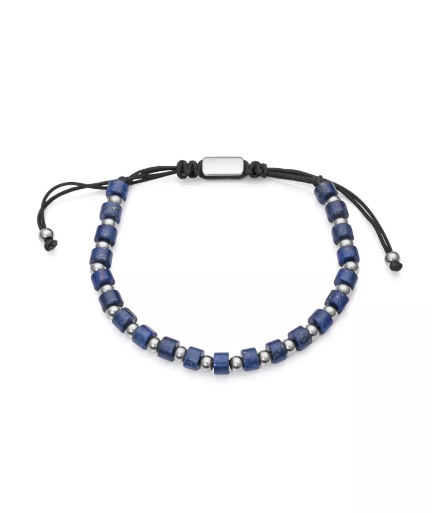 Pulsera Viceroy en acero con lapislazuli para hombre.