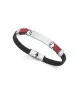 Pulsera Viceroy en acero, con cuero y nailon para hombre.