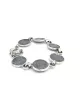 Pulsera en plata con monedas