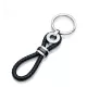 Llavero Viceroy hombre en acero y cuero negro. 6403L09010