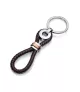 Llavero Viceroy hombre en acero y cuero negro. 6403L09011