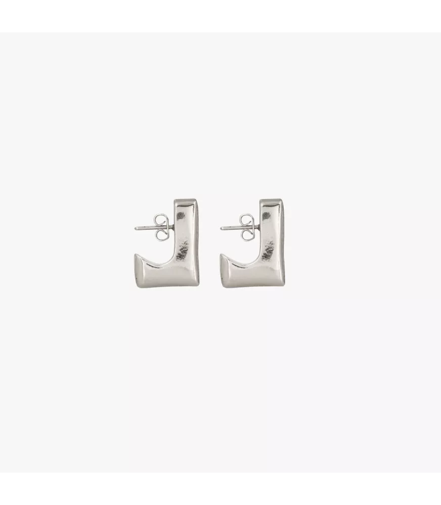 Pendientes Mistral CXC, en metal bañado en plata