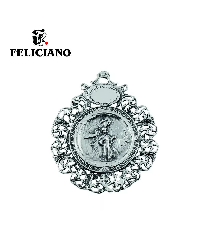 MEDALLA DE CUNA ANGEL CON NIÑO