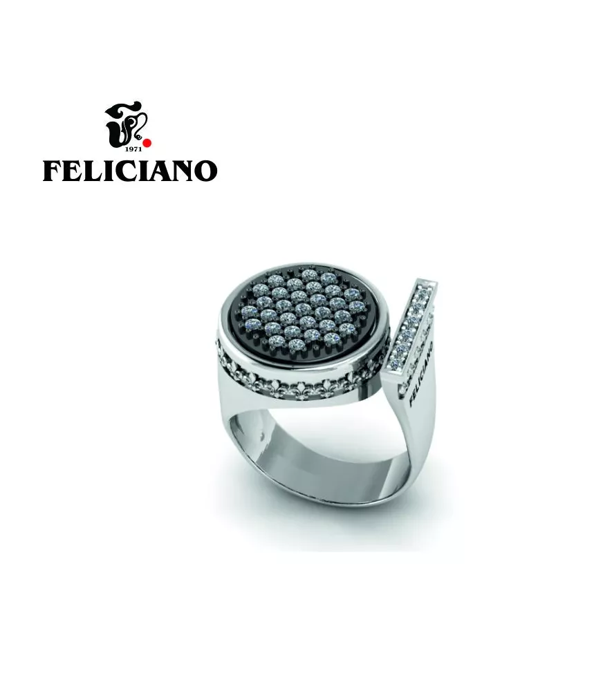 ANILLO DE PLATA Y CIRCONITAS