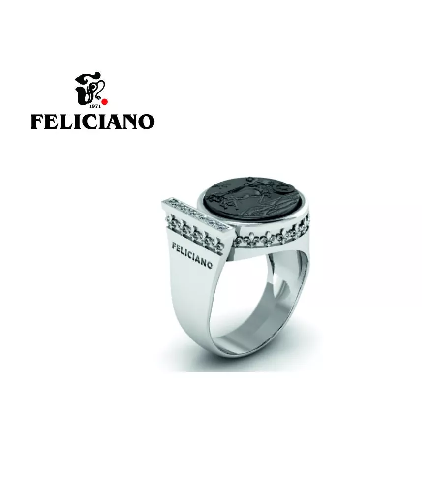 ANILLO DE PLATA Y CICONITAS