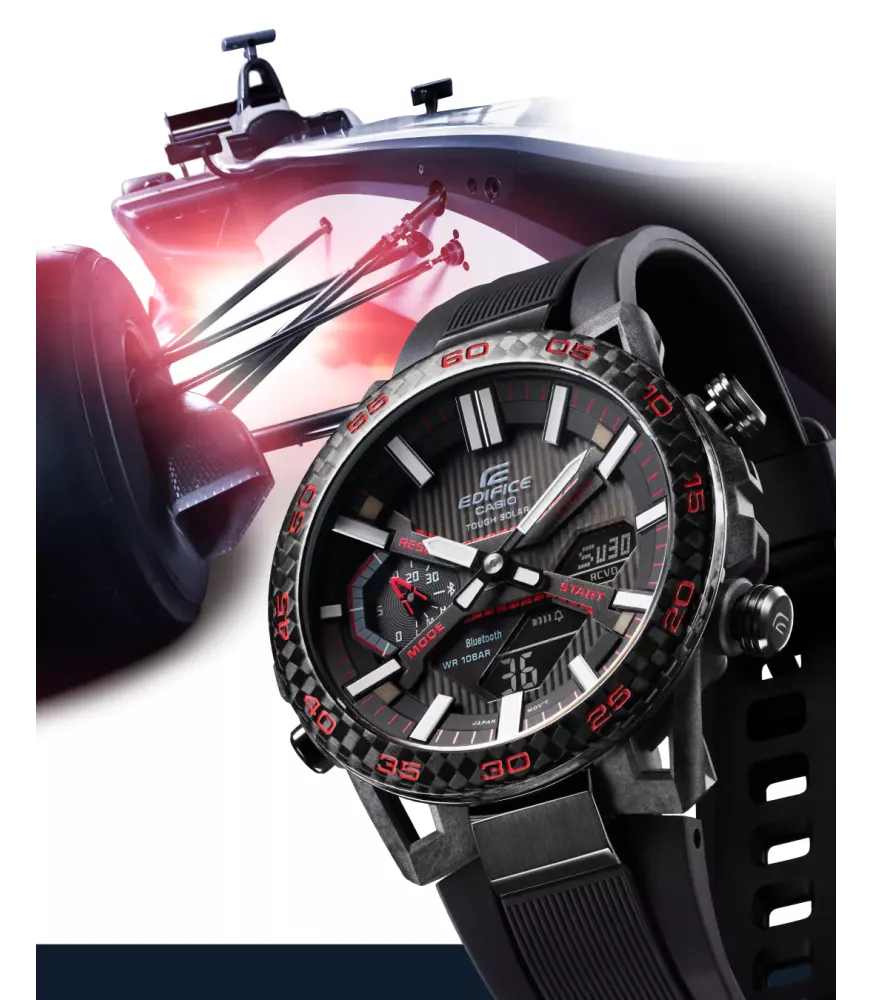 Reloj Casio Edifice Sospensione Hombre, Solar, 3 agujas, cronógrafo...