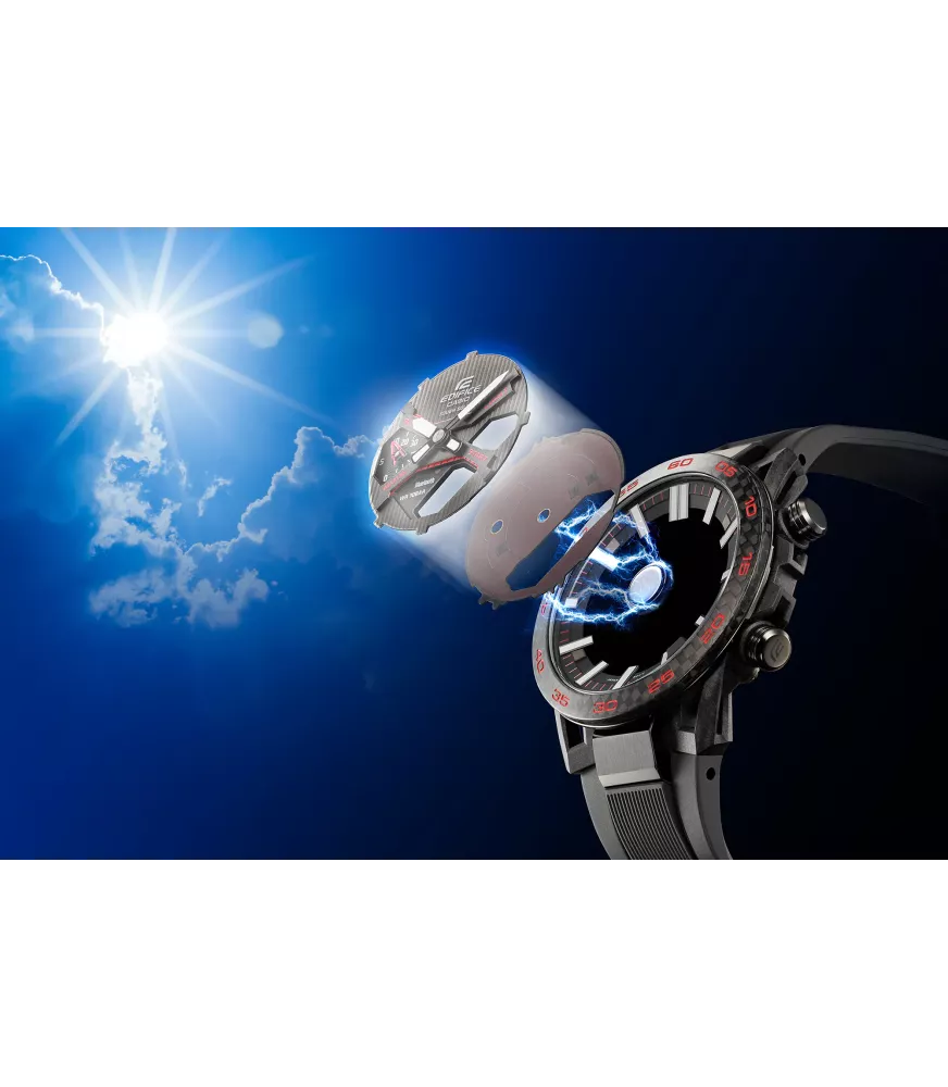 Reloj Casio Edifice Sospensione Hombre, Solar, 3 agujas, cronógrafo...