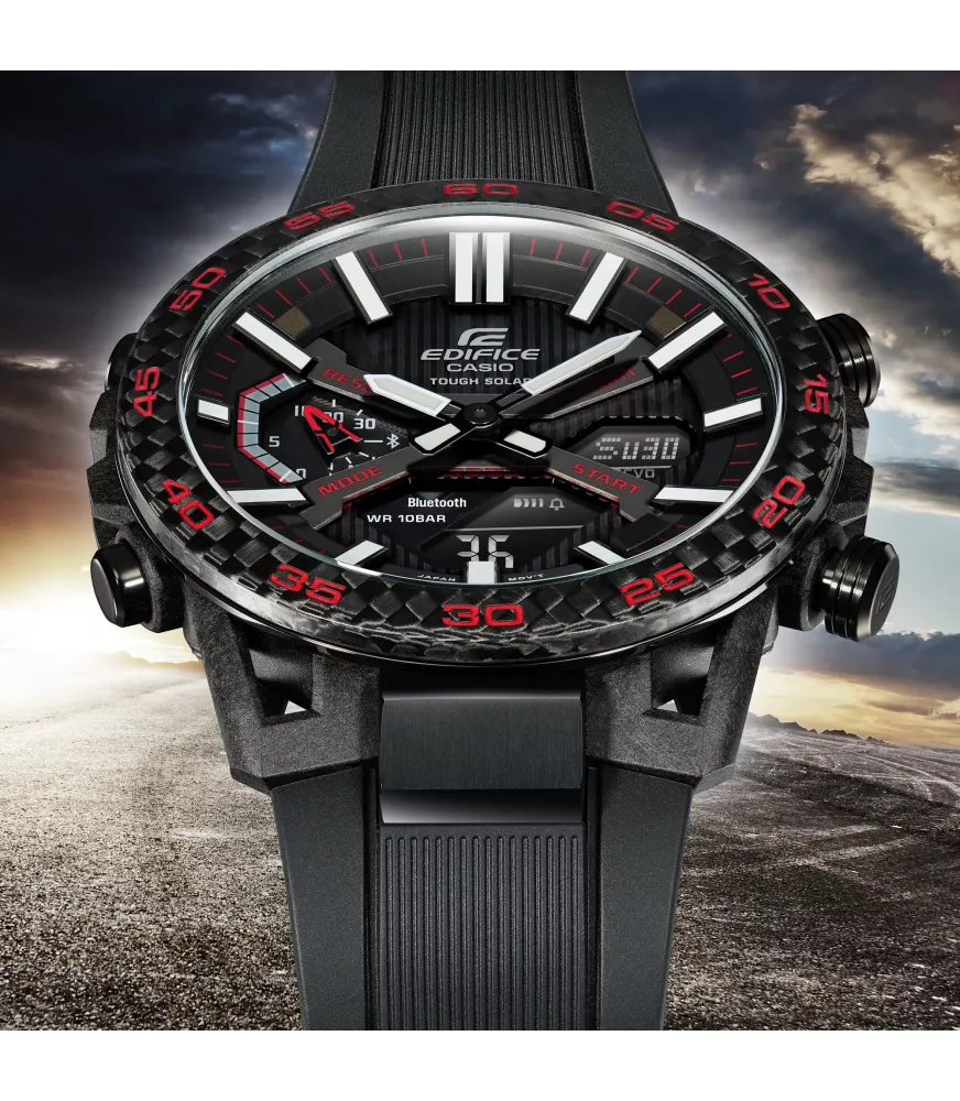 Reloj Casio Edifice Sospensione Hombre, Solar, 3 agujas, cronógrafo...