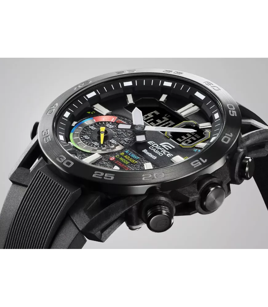 RELOJ CASIO EDIFICE RACING MULTICOLOR HOMBRE ECB-40MP-1AEF