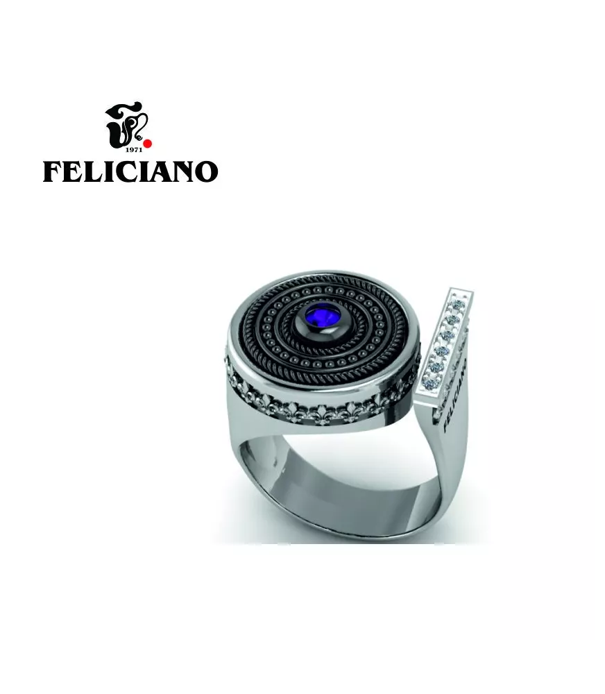 ANILLO DE PLATA, PIEDRA DE COLOR MORADO Y CIRCONITAS