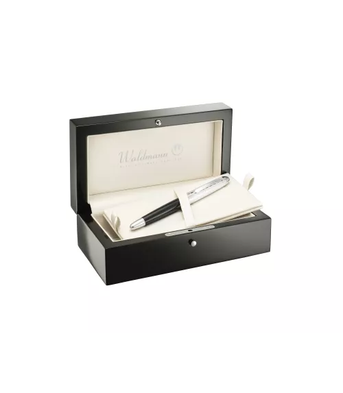 Estuche de alta calidad para 1 o 2 bolígrafos, acabado brillante. 