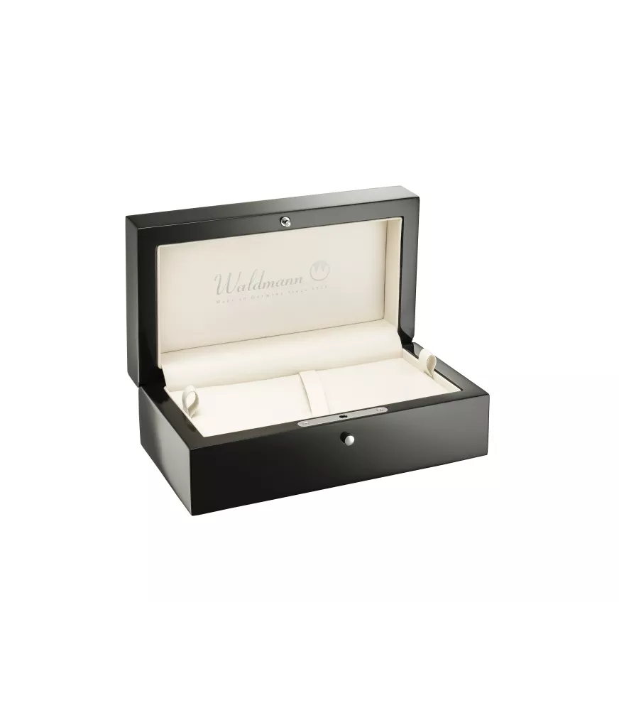 Estuche de alta calidad para 1 o 2 bolígrafos, acabado brillante. 