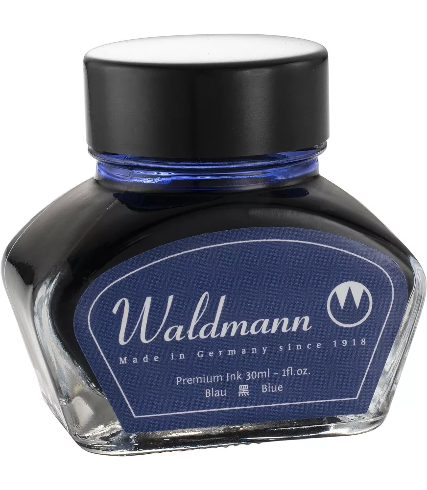 Tintero de tinta azul Waldmann 