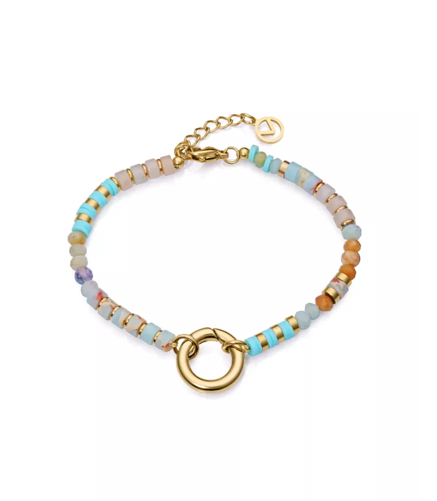 Pulsera Viceroy en acero Ip con baño de oro amarillo