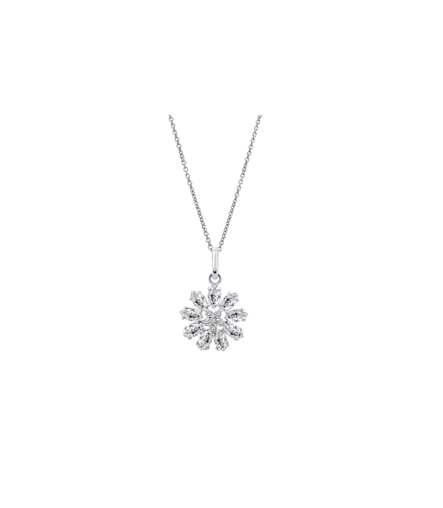 Collar Lotus Silver Flor, Colors LP3560-1/1