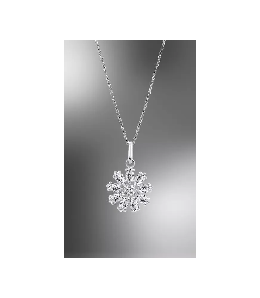 Collar Lotus Silver Flor, Colors LP3560-1/1