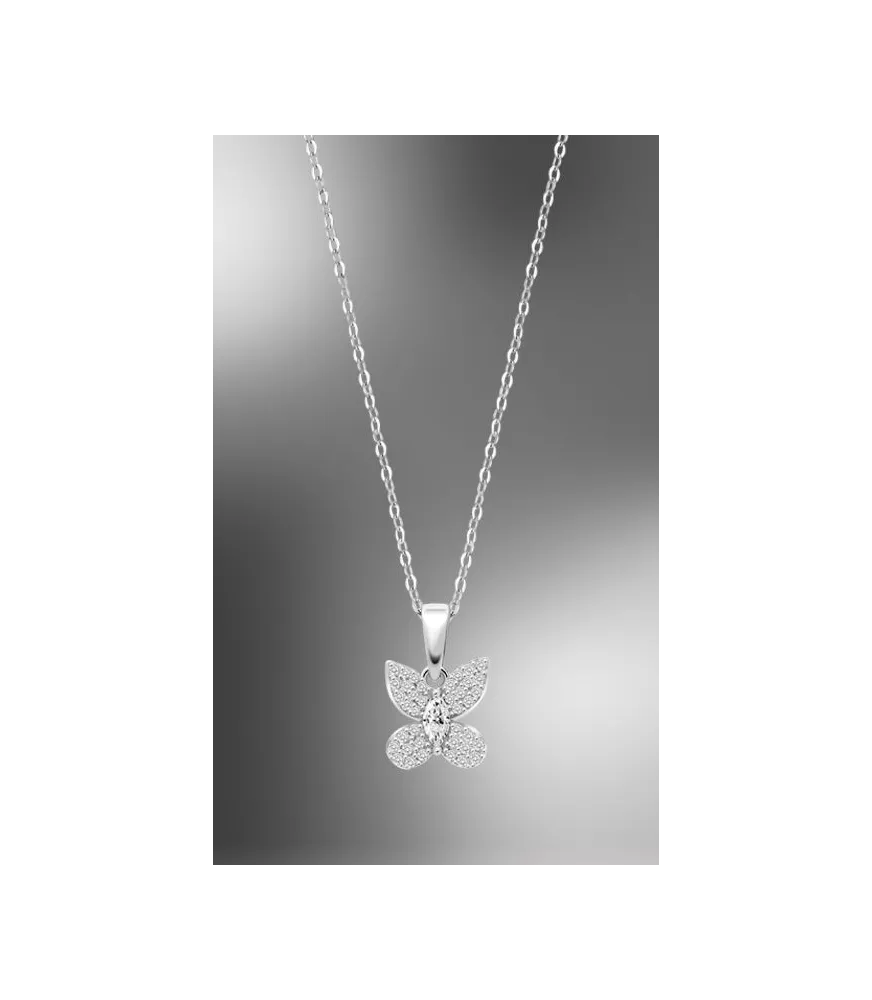 Collar Lotus Silver Mariposa, Mystic LP3603-1/1